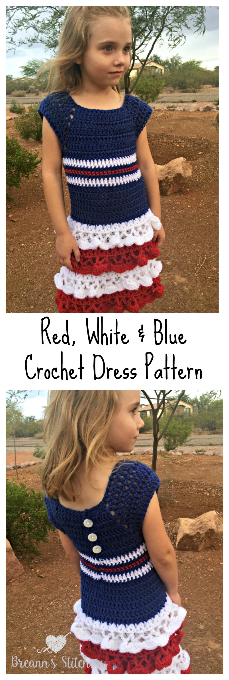 Red White Blue Crochet Dress Hooked On Homemade Happiness