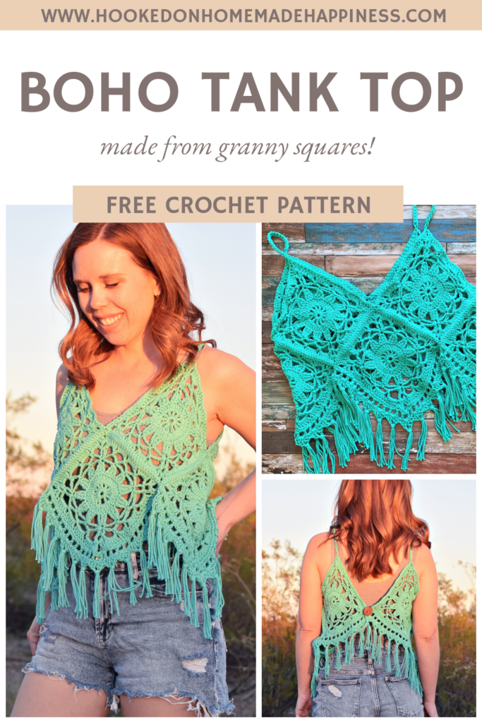 Crochet Halter Top with Granny Squares - Free Crochet Pattern