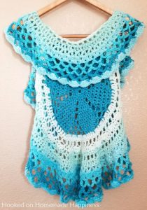 Crochet Circle Vest - Hooked on Homemade Happiness