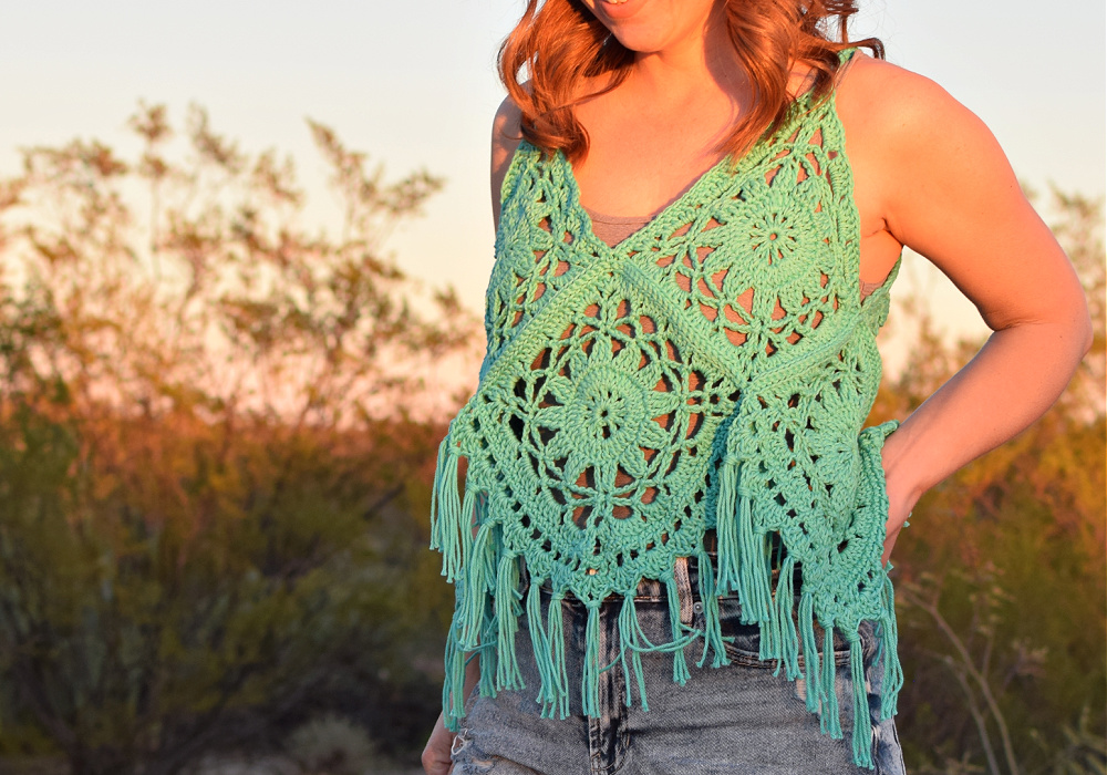 Crochet your own: Boho Summer Eco-Cotton Throw