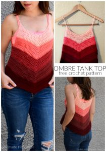 Ombre Crochet Tank Top - Are you ready for summer? I so am! This Ombre Crochet Tank Top is the perfect addition to my summer wardrobe.