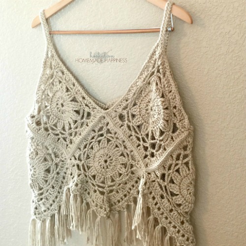 Crochet Boho Tank Top Hooked on Homemade Happiness