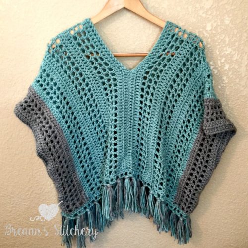 spring poncho hanging square - Hooked on Homemade Happiness