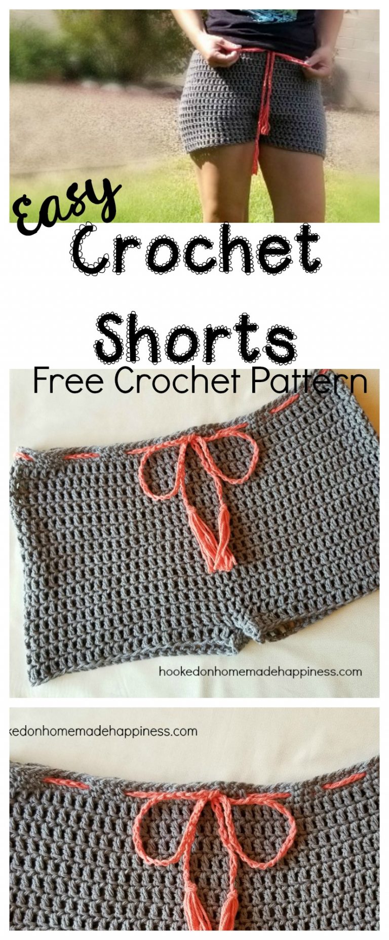 Easy Crochet Shorts - Hooked on Homemade Happiness