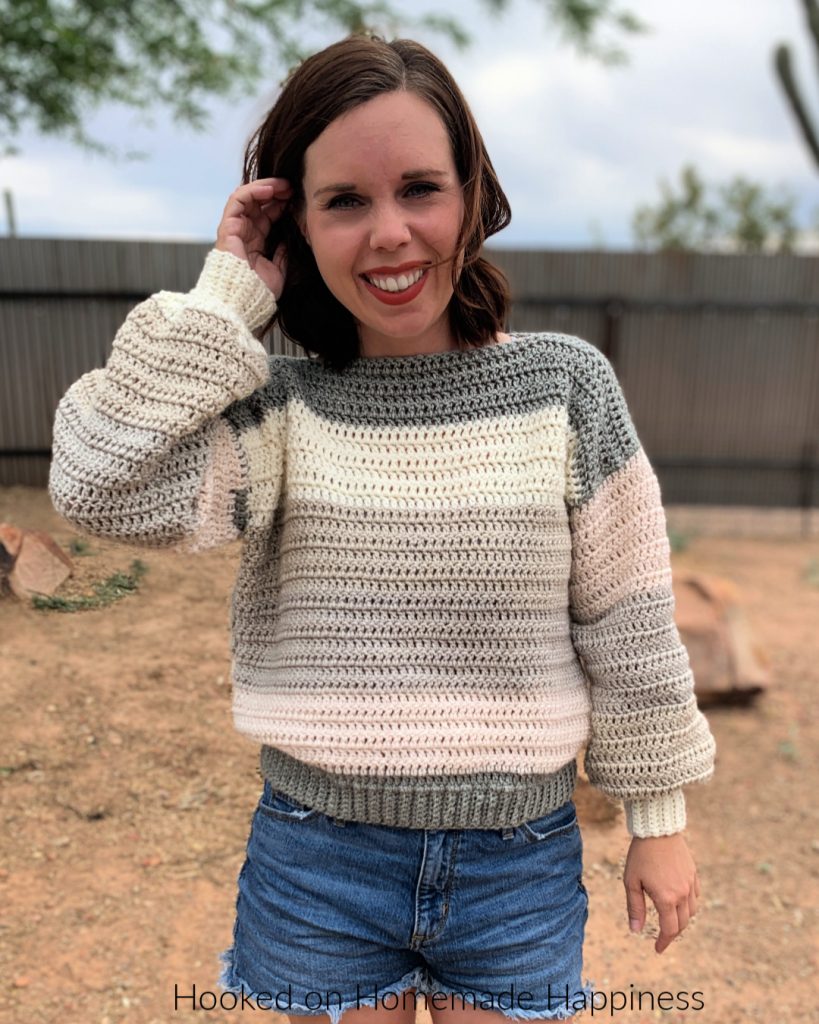 Everygirl Sweater Crochet Pattern - Hooked on Homemade Happiness