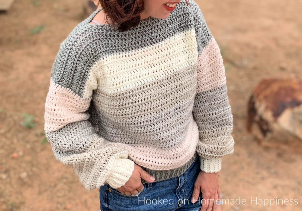 Everygirl Crochet Sweater - Hooked on Homemade Happiness