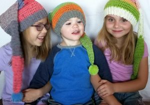 Easy Elf Hat Pattern with Caron Cupcakes