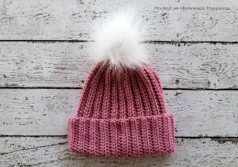 Classic Beanie Crochet Pattern - Hooked on Homemade Happiness