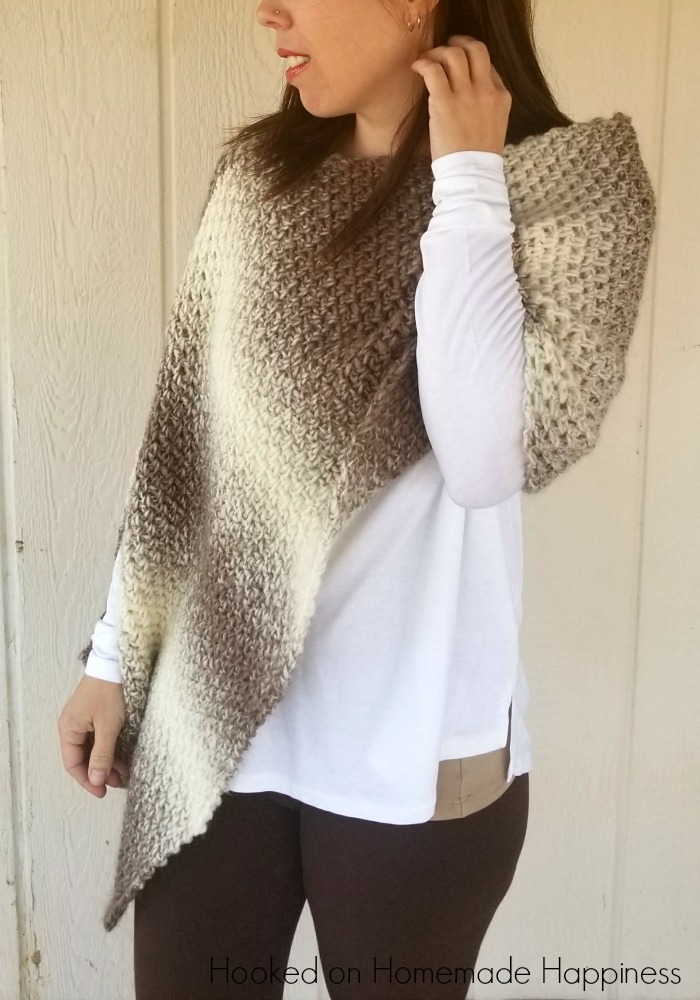 Desert Landscape Wrap Crochet Pattern | Hooked on Homemade Happiness