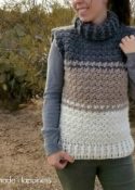 Cowl Sweater Vest Crochet Pattern