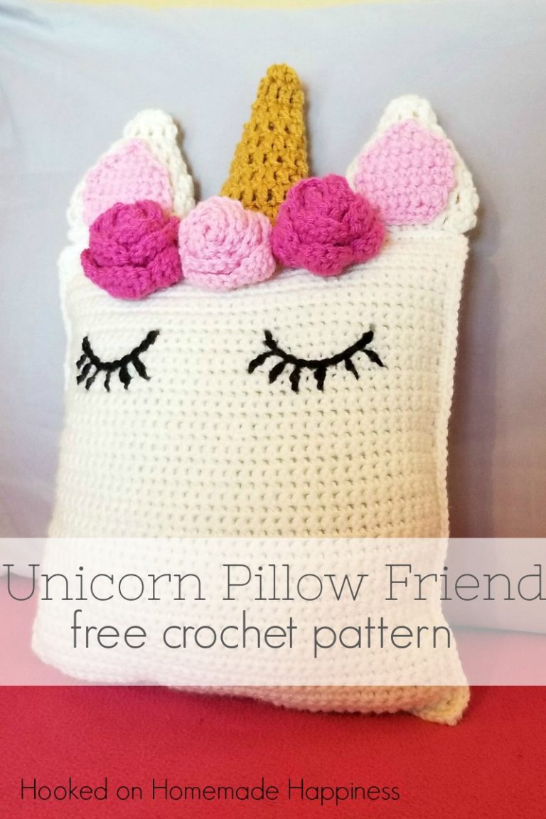 round unicorn pillow