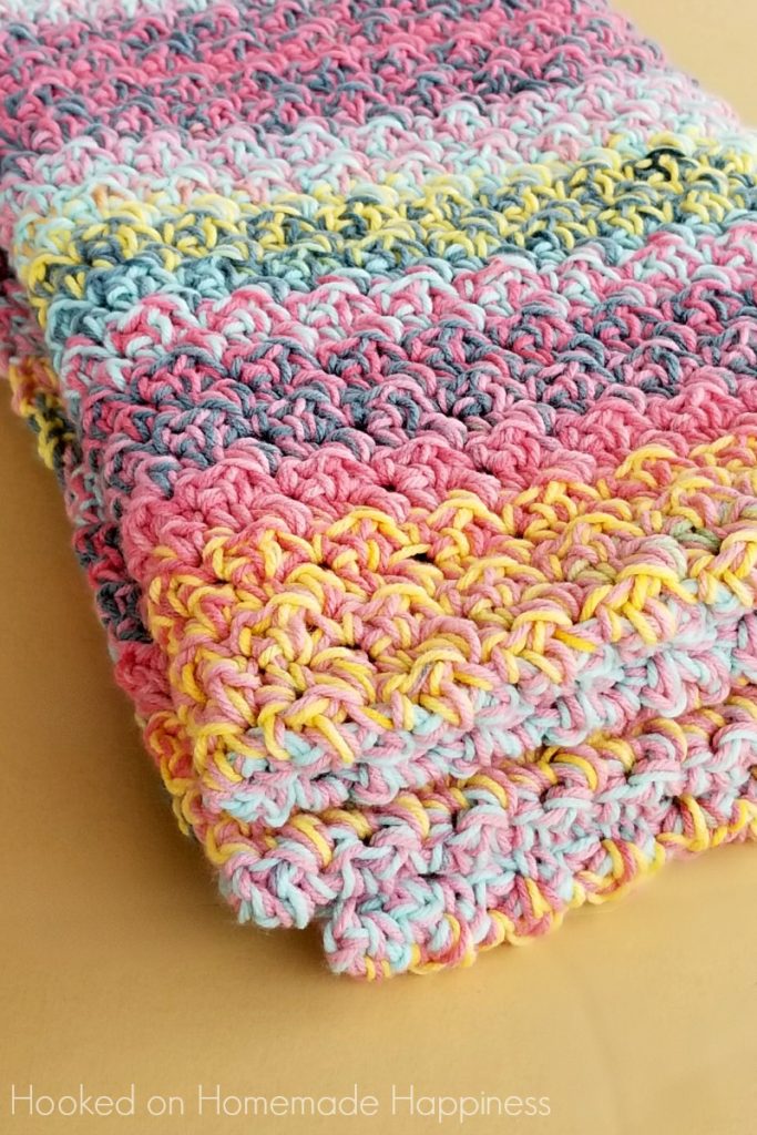 Color Kaleidoscope Crochet Blanket Pattern Hooked on Homemade Happiness