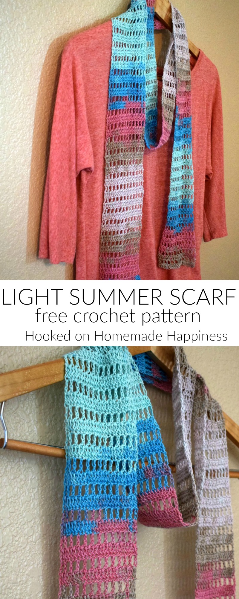 Light Summer Scarf  Log Hooked on Homemade Happiness