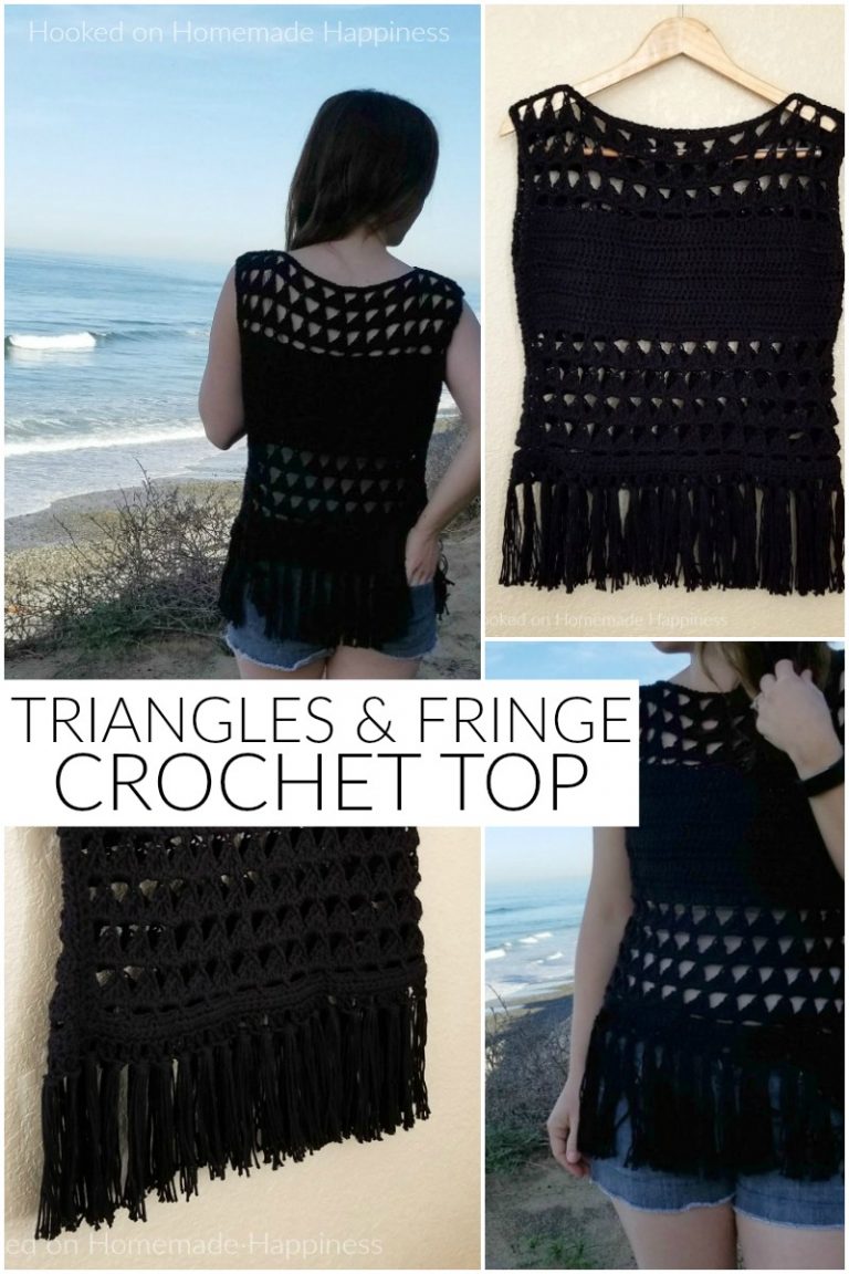 Triangles & Fringe Crochet Top Pattern Hooked on Homemade Happiness