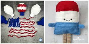 10 Patriotic Crochet Patterns - The weather is warming up and you know what that means... Memorial Day and Independence Day! I love crocheting Red, White, and Blue items for the summer. I've collected 10 Patriotic Crochet Patterns that will be perfect for summer! 