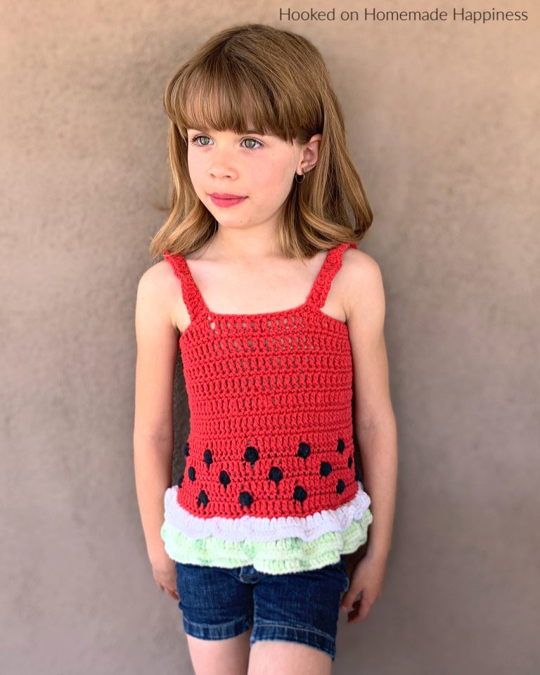 Watermelon Crochet Tank Top Hooked on Homemade Happiness