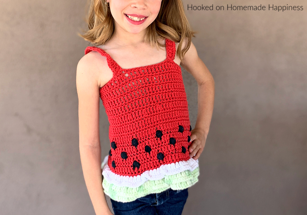 Watermelon Crochet Tank Top - Hooked on Homemade Happiness