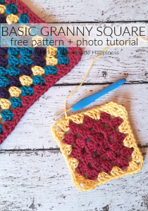 Basic Granny Square Crochet Pattern - Hooked on Homemade Happiness