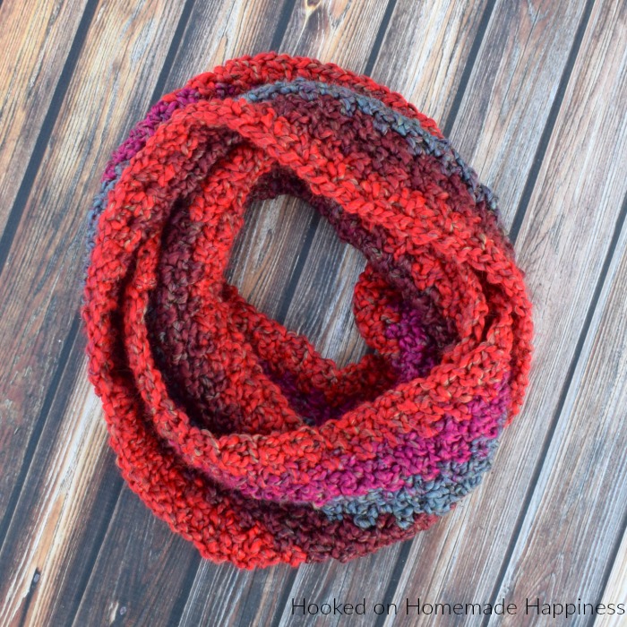 Homespun Thick and Quick Infinity Scarf Pattern for the Knifty Knitter Long  Loom