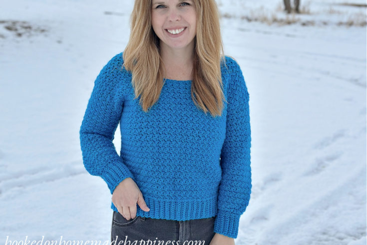 Cozy Cropped Sweater Crochet Pattern