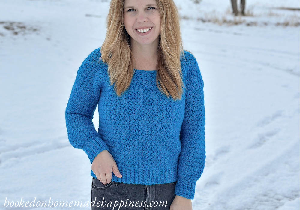 Cozy Cropped Sweater Crochet Pattern