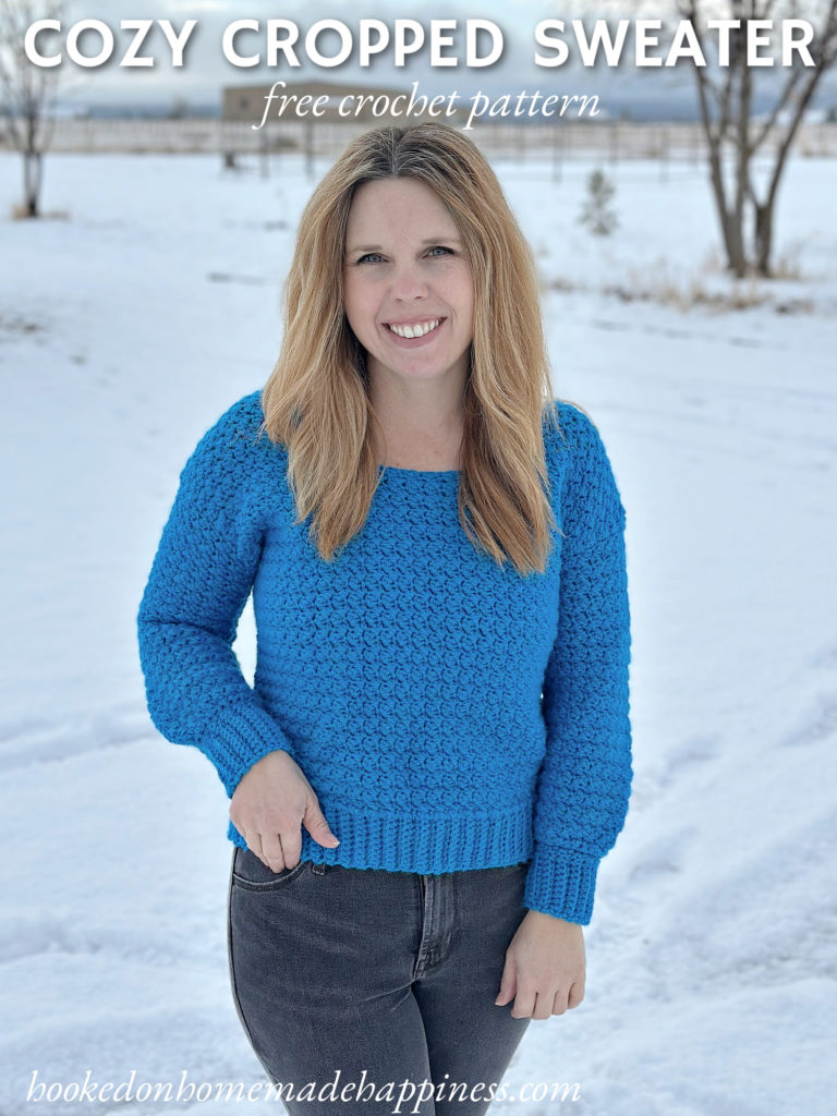 Cozy Cropped Sweater Crochet Pattern