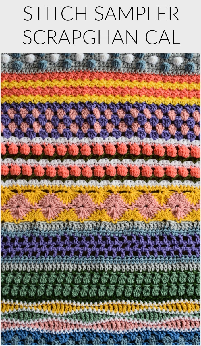 Suzette Stitch (Stitch Sampler Scrapghan CAL - Part 8) - Hooked on ...