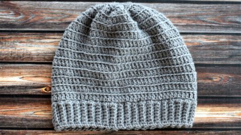 Beret Style Beanie Crochet Pattern - Hooked on Homemade Happiness