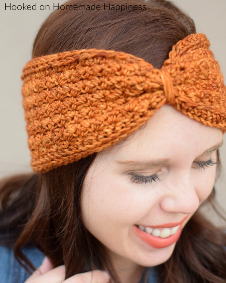 Campfire Ear Warmer Crochet Pattern - Hooked on Homemade Happiness