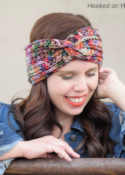 Slightly Twisted Ear Warmer Crochet Pattern