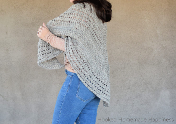 Pebble Shawl Crochet Pattern - Hooked on Homemade Happiness