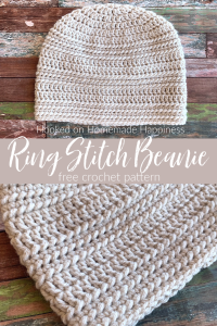 Ring Stitch Beanie Crochet Pattern (CAL for a Cause) - Hooked on ...