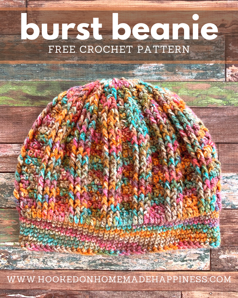Burst Beanie Crochet Pattern (CAL for a Cause) - Hooked on Homemade