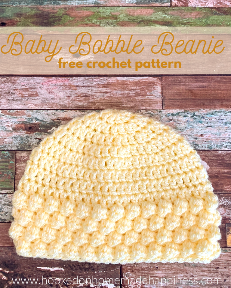 Baby Bobble Beanie Crochet Pattern (CAL for a Cause) Hooked on