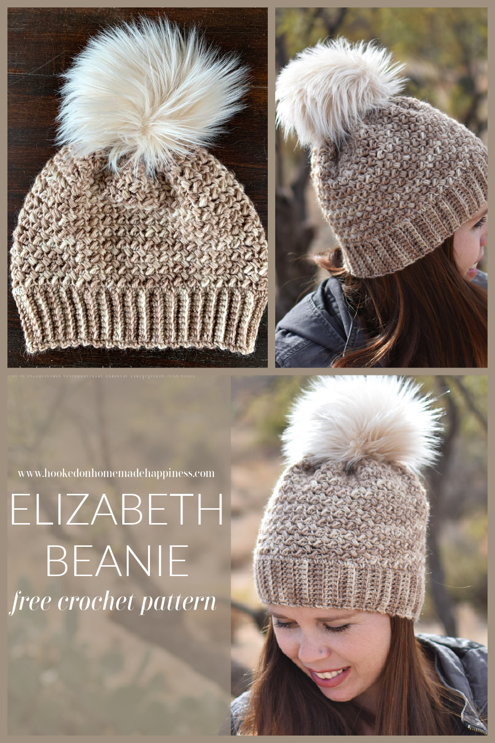 Elizabeth Beanie Crochet Pattern - Hooked on Homemade Happiness