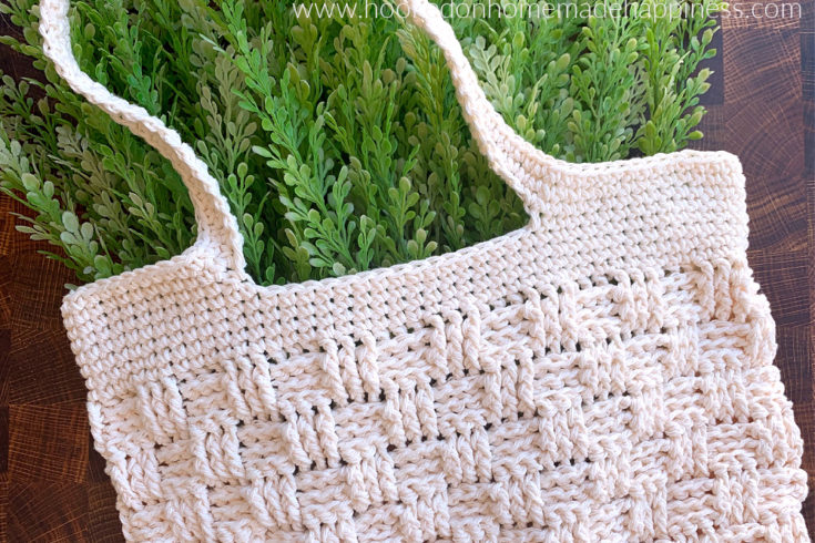 Beach Waves Market Bag Crochet Pattern - Hooked on Homemade Happiness