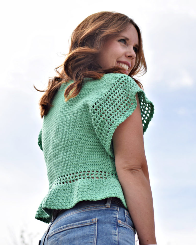 Garden Party Top Crochet Pattern - Hooked on Homemade Happiness