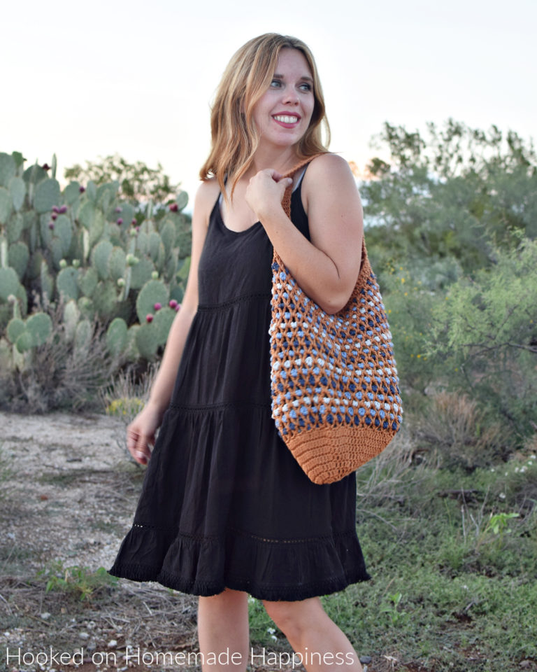 Morocco Market Bag Crochet Pattern - Hooked on Homemade Happiness