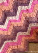 Raspberry Baby Blanket Crochet Pattern