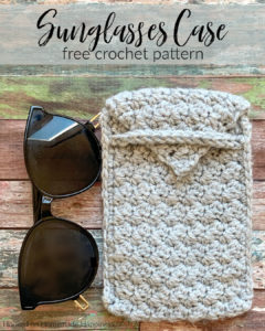 Sunglasses Case Free Crochet Pattern - Sunglasses Case Free Crochet Pattern - This easy Sunglasses Case Crochet Pattern works up so quick! It's all one rectangle (and some decreasing to make the top flap) with a little bit of sewing. It has a beautiful texture and uses one of my favorite crochet stitches, the Suzette Stitch.