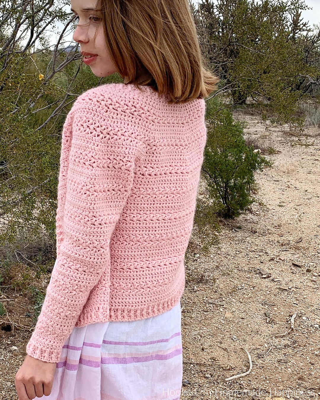 Sweet Pea Cardigan Crochet Pattern - Hooked on Homemade Happiness