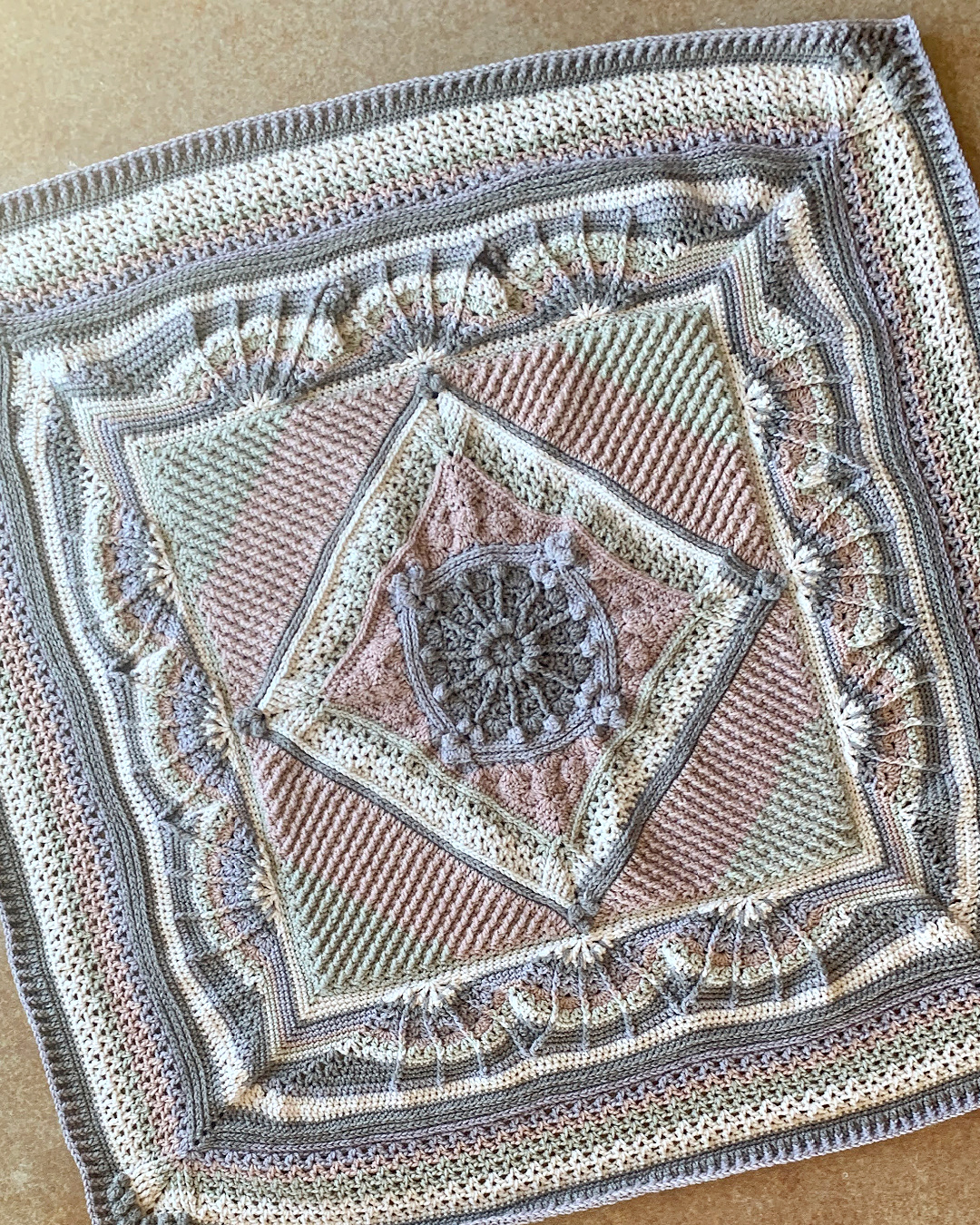 Mandala Blanket Crochet Along Part 10 Hooked on Homemade Happiness