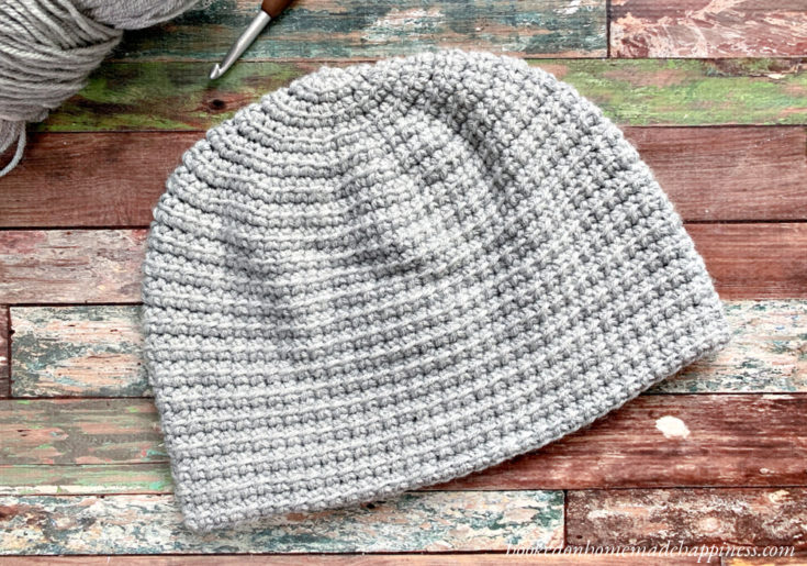 Linked DC Beanie Crochet Pattern - Hooked on Homemade Happiness