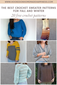 The Best Fall And Winter Crochet Sweater Patterns Round Up - Hooked On 