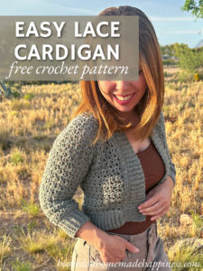 Easy Lace Cardigan Crochet Pattern