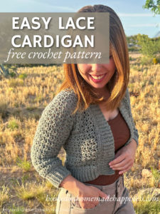 Easy Lace Cardigan Crochet Pattern