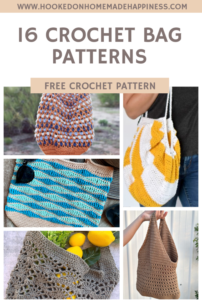 16 Free Crochet Bag Patterns - Hooked on Homemade Happiness