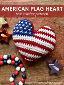 American Flag Heart Crochet Pattern