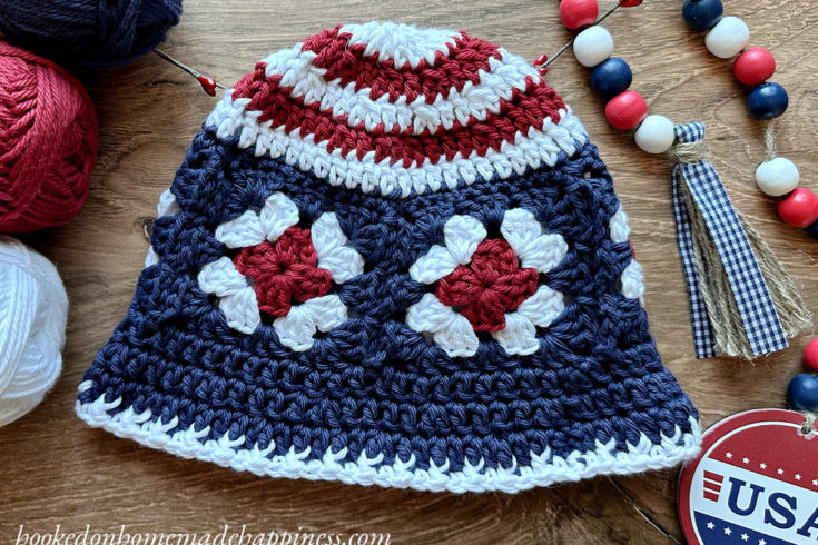Patriotic Bucket Hat Crochet Pattern