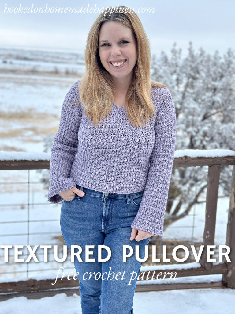 Textured Pullover Free Crochet Pattern